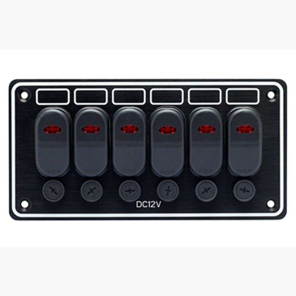 6 Gang Waterproof Switch Panel