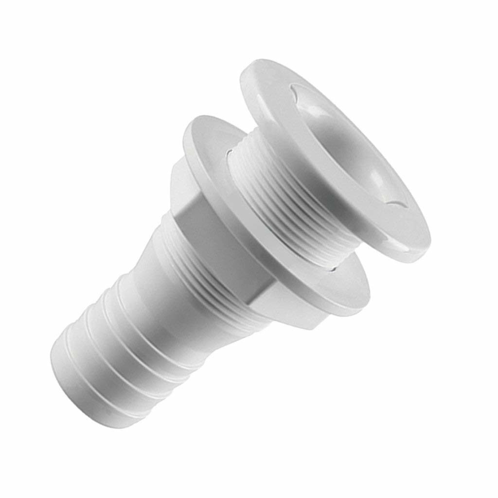 Nylon Thru Hull Fitting White - Image 2
