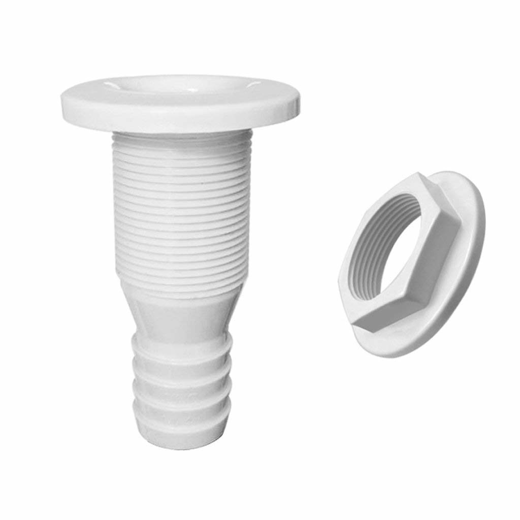 Nylon Thru Hull Fitting White - Image 3