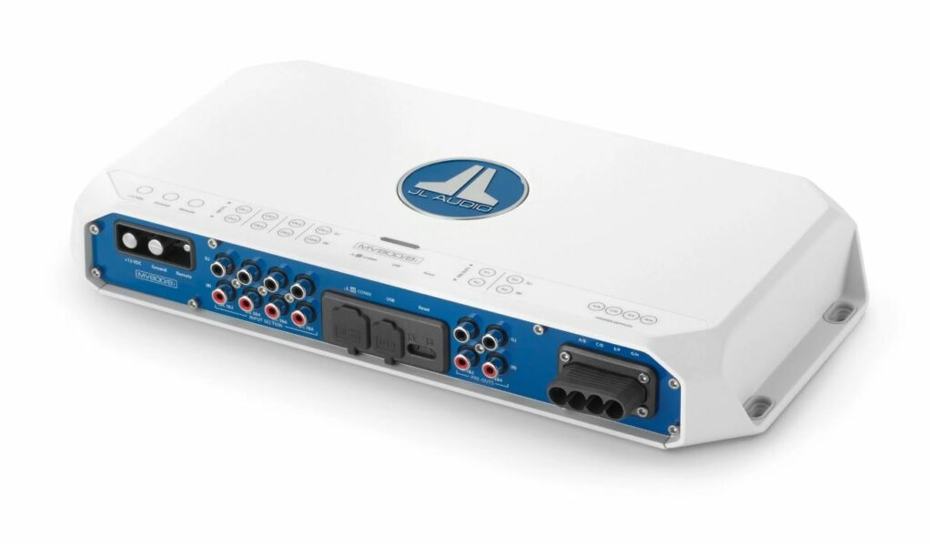 JL - MV800/8i 8 Ch. Class D Full-Range Marine Amplifier with Integrated DSP, 800 W