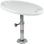 Boat Table With Oval Table Top