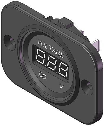 Marine Voltmeter DC Socket