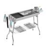Stainless Steel Outdoor Portable Foldable BBQ Grill Table